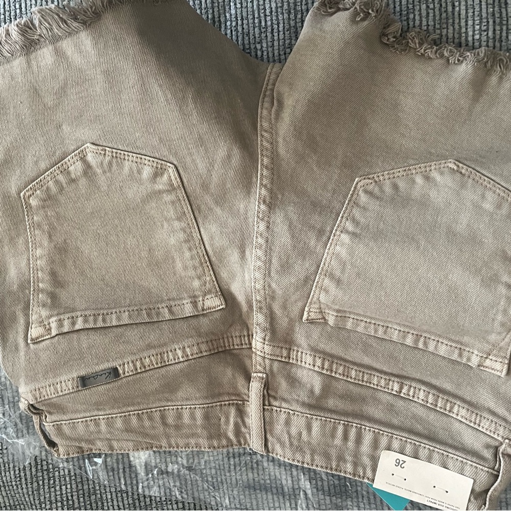 KanCan Women's Brown Frayed Hem Jean Shorts - Picture 12 of 15